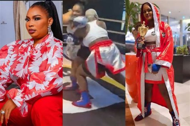 
Actress Laide Bakare Causes Reactions With New Video Of Herself In The Rain 