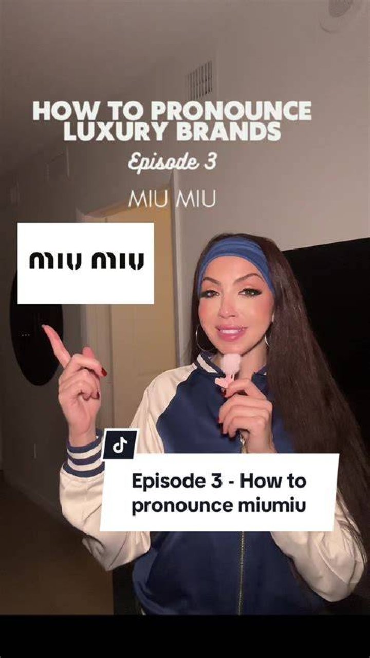 How to pronounce miu miu