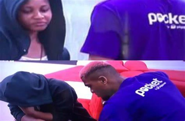 
Netizens React As Biggie Interrupts Phyna And Groovy’s Steaming Moment 