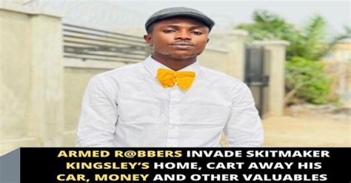
VIDEO: Armed robbers invade skit maker Doctall Kingsley’s home, cart away his car, money and other valuables 